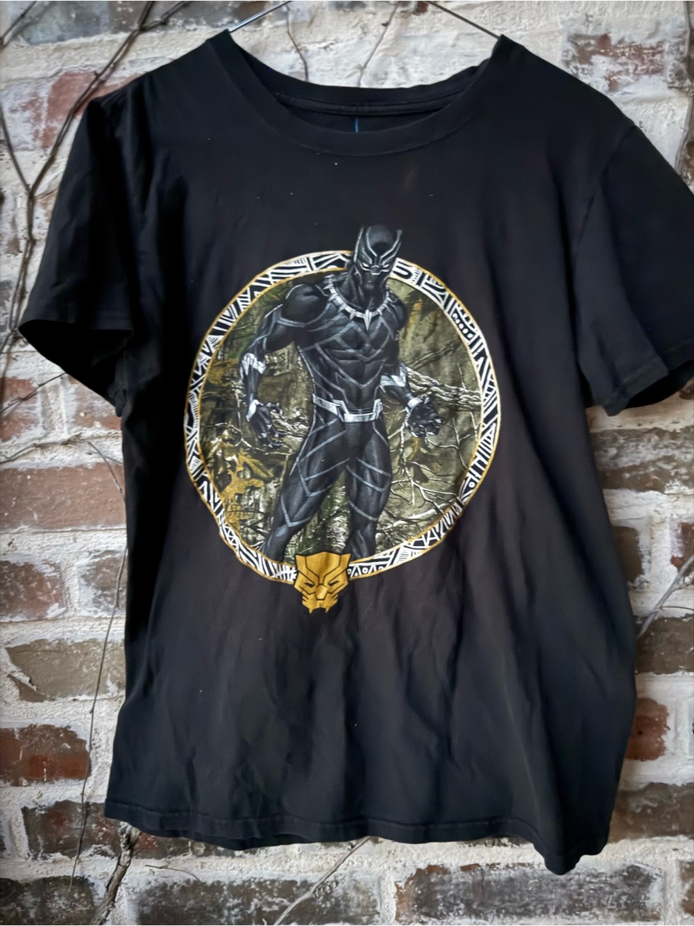 Marvel Black Panther Camo Graphic Tee S 34/36